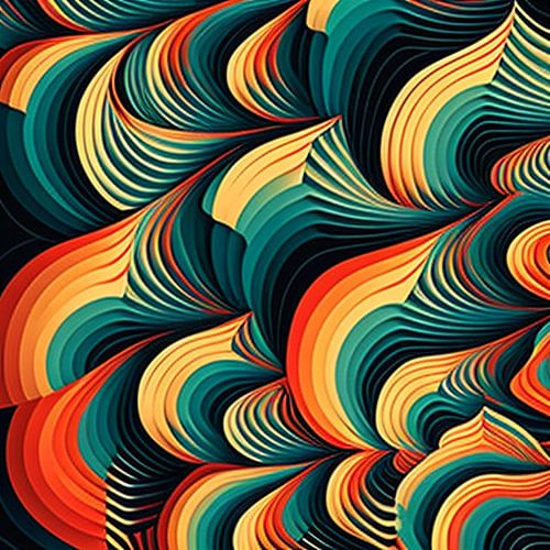 Abstract golfpatroon