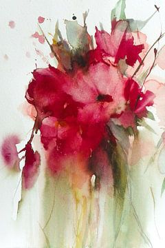 last roses of summer by annemiek art