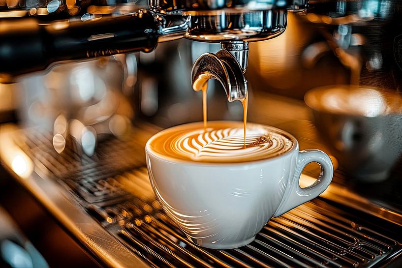 eine Tasse Kaffee oder Cappuccino trinken von Egon Zitter