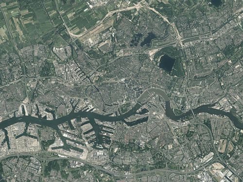 Luchtfoto van Rotterdam