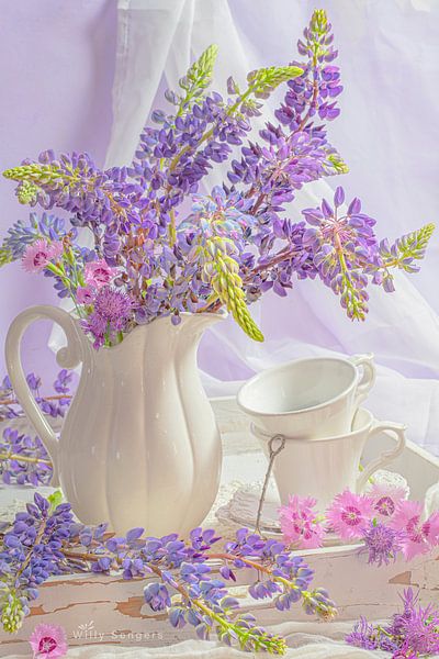 Lupins by Willy Sengers