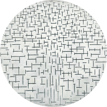 Compositie 10 in zwart-wit, Piet Mondriaan