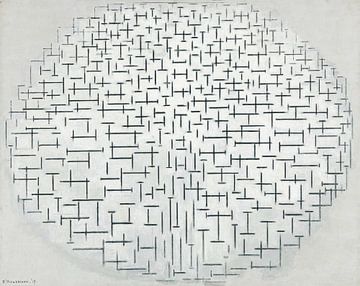 Komposition 10 in Schwarz-Weiß, Piet Mondrian