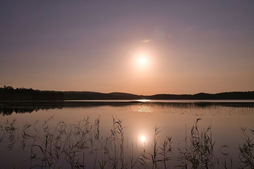 Sunset at the lake in Sweden by Martin Köbsch