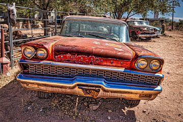 Oldtimer Mercury at the Route 66 in USA by Dieter Walther