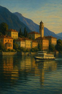 Bellagio im goldenen Licht - Ruhe am Comer See von Travel Shop