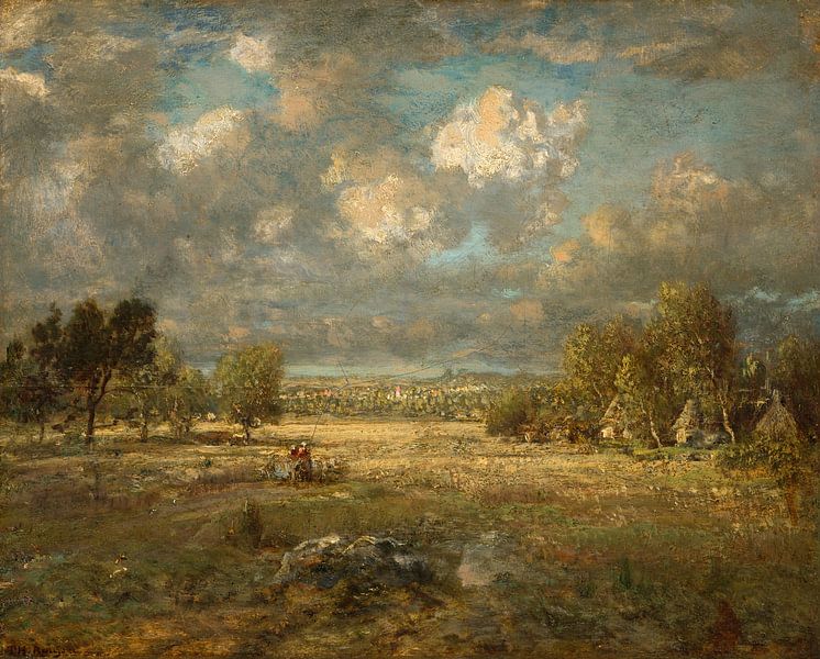 Countryside in Picardy, Théodore Rousseau by Masterful Masters