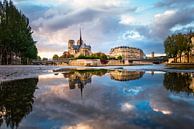 Reflections of the Notre Dame de Paris 2 van Maarten Mensink thumbnail