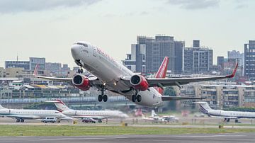 Eastar Jet Boeing 737-900ER passagiersvliegtuig. van Jaap van den Berg