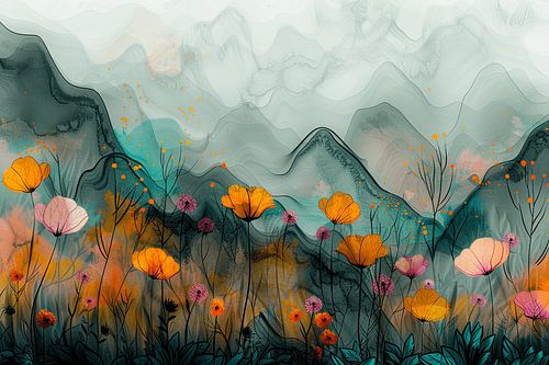 Symphony of Sand and Flower