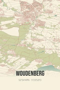 Vintage map of Woudenberg (Utrecht) by Rezona
