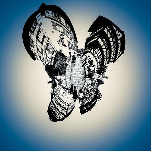 Mini-planeet 360° - La Petite France (Quartier des Tanneurs) - Straatsburg