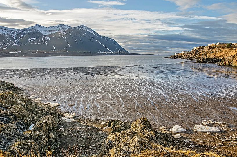 Der strand bei Borgarnes von Frans Blok