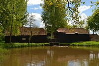 die Mühle von Nederwetten in Brabant gefotograafd während nationael Mühle Tage