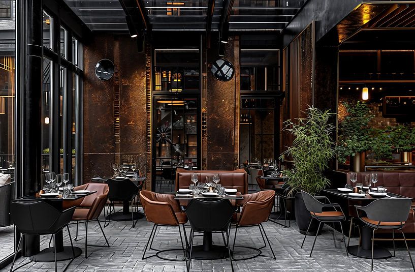 Restaurant op het dak van fernlichtsicht