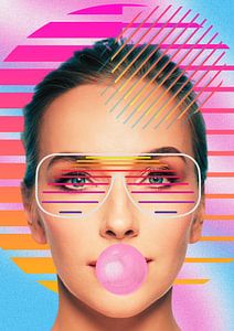 Sonnenbrille und Kaugummi