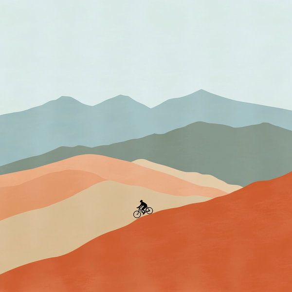Mountain bike adventure in the great outdoors by Poster Art Shop