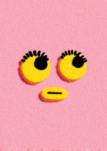 Happy Yellow Face Illustration by Niklas Maximilian