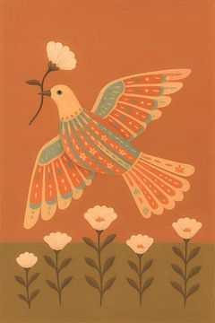 Peace dove illustration. by Johannes