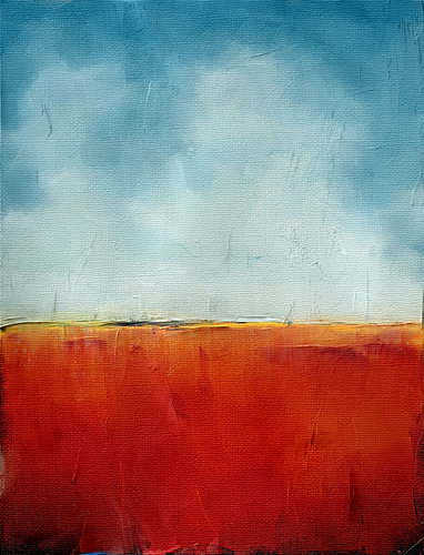 Blau und Rot von Richard Laschon