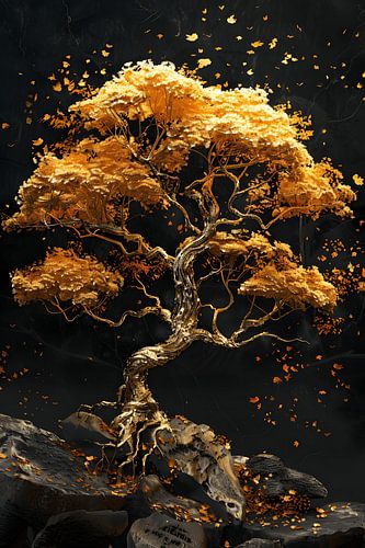 Bonsaï en gros plan