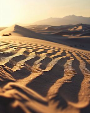 Uitzicht over de woestijn van fernlichtsicht