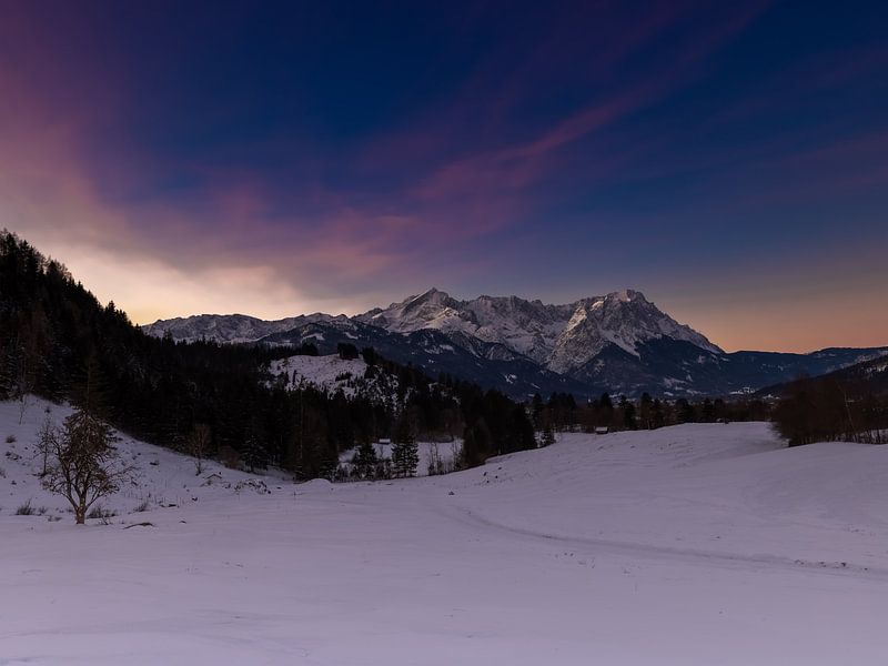 Winterlandschap in het Werdenfelser Land van Christina Bauer Photos
