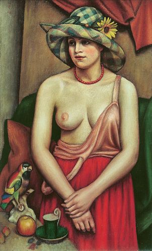 Mark Gertler, De strohoed - 1924