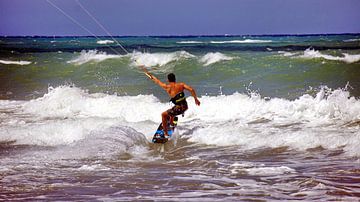 Kitesurfer am Cabarete Beach Dominikanische Republik von Roith Fotografie