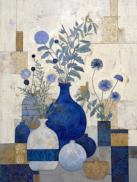 Vases à fleurs | Vases élégants avec fleurs sur Peintures accrocheuses