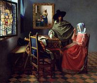 Das Glas Wein - Milchmädchen - Johannes Vermeer