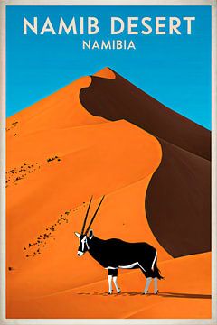 Namib-woestijn, Namibië. van Poster Art Shop