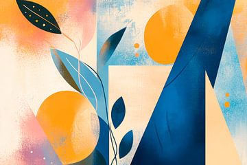 Abstrakte Komposition mit Pflanzen und Formen von Poster Art Shop