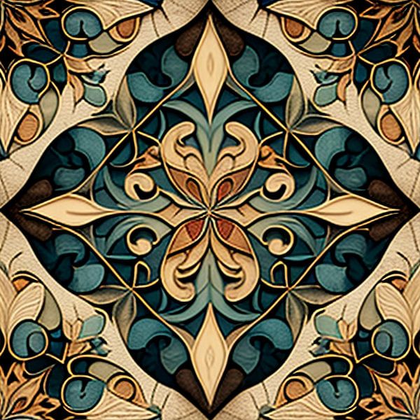 Elegant floral pattern by Vythryd Arts