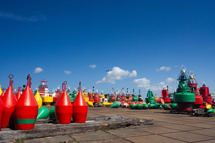 Storage facility for sea buoys by Eric van Duijn