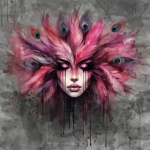 Pink feathers
