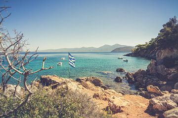 Een mooie Baai bij Samos, Griekenland.. van Patrick Löbler