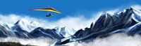 Sky High: Hang Gliding in the Majestic Mountains by Jan Brons thumbnail