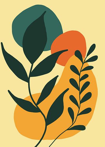 Abstrakte botanische Formen