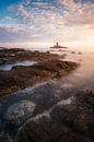 Sunset over the Dramont and the Golden Island by Yannick Lefevre thumbnail
