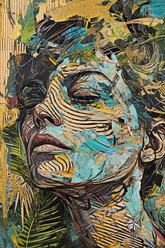Face in Fragments | Modern Portrait by Wonderful Art