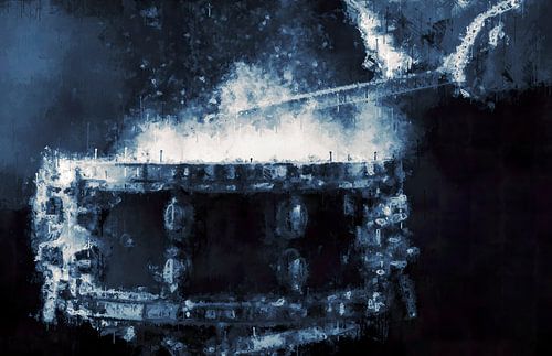 Drums with the style 'Deep Blue'