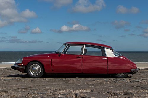 Citroen DS | Oldtimer | Pike | Red car | Car poster