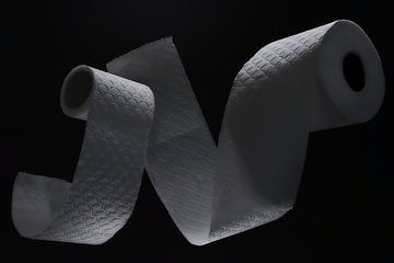 toilet papier, toilet paper ,wc-papier van Jan Fotografie