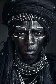 African Tribe Wodaabe portrait by Sander Hupkes