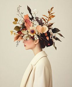 Florales Porträt