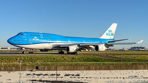 KLM Boeing 747-400 passagiersvliegtuig.