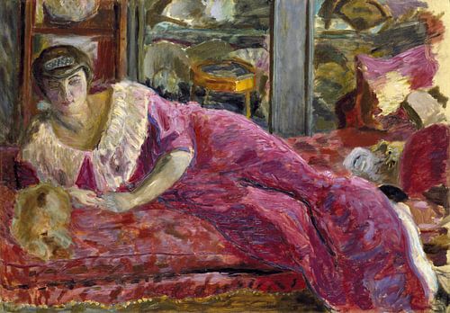 Vrouw op een divan, Pierre Bonnard, 1907-1914