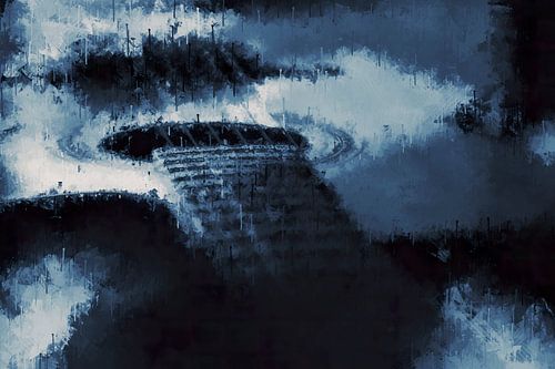 Gitaar in de stijl 'Deep Blue'