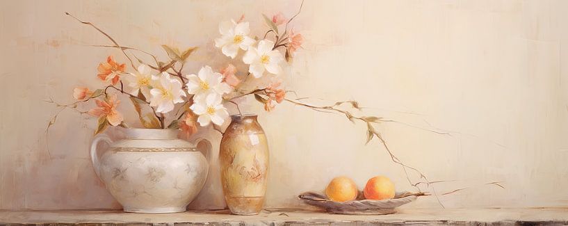 Painting with Flowers 4008 by Wonderful Art